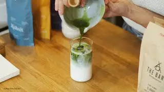 Savor the Difference: Krümel's Lavender Matcha Latte in Stockholm