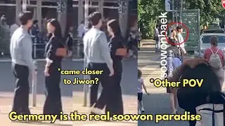 Another unseen footage of Soohyun Jiwon from Germany😱 but why they cut on this part😭