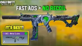 Best GKS Gunsmith/Loadout Class Setup | Fast ADS + No RECOIL High Accuracy | Season 6 Cod mobile