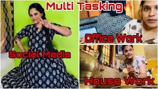 Office Work💻| House Work🧹🧼|Social Media Work🌍❤️ #vlog #youtube