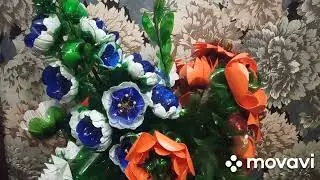 МОЮ цветы из пластиковых бутылок 🥀