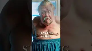 Grumpy Old Man Staying Cool
