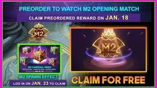 Free Skin M2 Chest Event | Free SKIN GUARANTEED | Spawn Effect Free Only | M2 LEAKED | MLBB