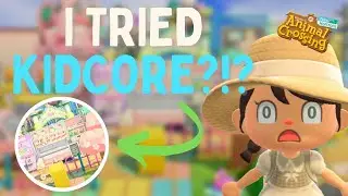 I tried KIDCORE and kinda LOVED IT?!?! Island Entrance Speed Build // Animal Crossing New Horizons