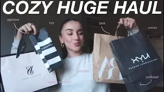 HUGE HAUL ✨ zara, victoria secret's, sephora, pull&bear, bershka, urban outfitters, nyx and more!