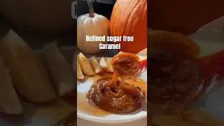 Refined sugar free caramel dip #caramel #sugarfree #fall #fallrecipes #healthy #vegan