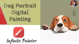 Time-lapse | Simple Pet (Dog) Painting Process | Infinite Painter