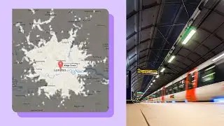 Map of Kings Cross public transport access by time of day