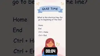 What is the shortcut key for go to beginning of the line?  #shortcutkeys
