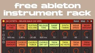 [G!] HELIOS HALO, a free retro-style synth / ableton instrument rack