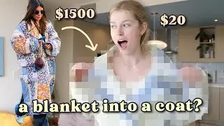 I turned a blanket into a jacket.. and here’s how (w/pattern) easy peasy quilt blanket jacket