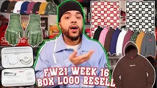 SUPREME FW21 BOX LOGO WEEK 16 DROPLIST RETAIL Vs. RESELL