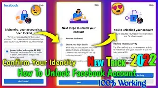How To Unlock Facebook Account | Confirm Your Identity Facebook | Facebook Locked Link Expired