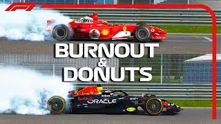 F1 BURNOUT & DONUTS from 2004-2023