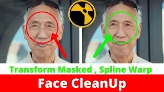 Face Clean Up Tutorial | Spline Warp Transform Masked Node Tutorial