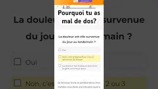 Pourquoi t'as mal de dos ? Fais ce test pour comprendre