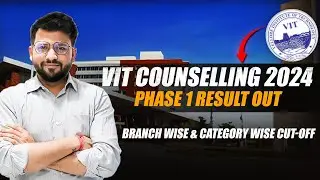 Viteee phase 1 result out | vit vellore cutoff analysis