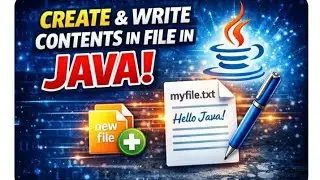 Java Tutorial| Write To A Java File| Full Explanation With Example (