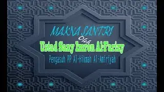 SANTRI DI CACI KETIKA MENCARI, TAPI MULYA KETIKA DI CARI.!!!