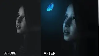Picsart Tutorial - Edit Dark tone Effect with glowing butterfly | best picsart editing 2020|