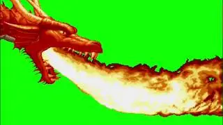 ✔️GREEN SCREEN EFFECTS: fire dragon