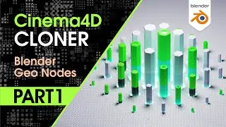 Blender 2.93 - Build a C4D Cloner and Effector Falloff with Blender Geometry Nodes
