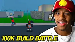 $100,000 BUILD BATTLE IN ROBLOX BLOXBURG
