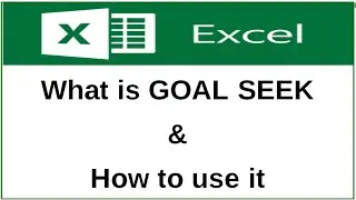 How to use Goal Seek in Excel | Excel Tutorial | # 3