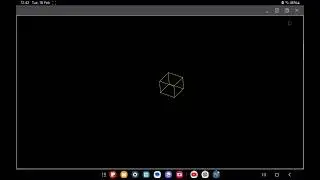 Animated cube in python. 