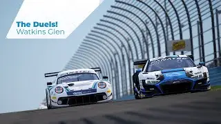 The Duels. Battle for the win at Watkins Glen. Porsche VS Audi.