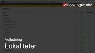 Opsætning af lokaliteter for ferieboliger i BookingStudio