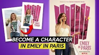 How to design EMILY IN PARIS POSTER Use Your Photo Photoshop Tutorial