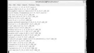 list installed rpm file in fedora (Linux)