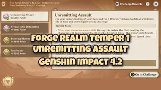 [No-Card TCG 4.2] Stage 1 Forge Realm's Temper - Genshin Impact 4.2