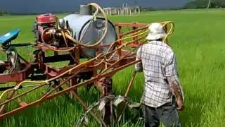 tractor sprayer home made final test