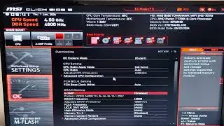 How to set RAM speed on MSI bios in 2026