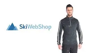 CMP, Half zip shirt melange, pullover, men, melange black