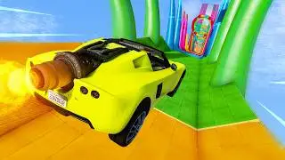 GTA 5 CRAZY MEGA RAMP ▸ No Copyright Gameplay 4K 60fps | GTA Gameplay for TikTok & YouTube | 877
