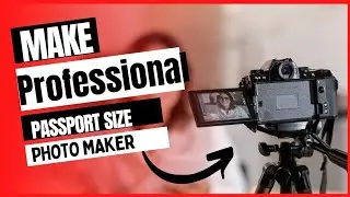 How To Make Professional Photo//प्रोफेशनल फोटो कैसे बनाये🥰cut out passport photo Maker