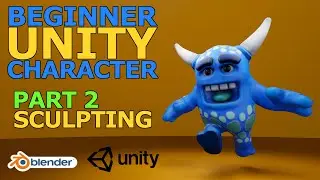 Blender Tutorial - Beginner Unity Character - Part 2 of 9: Sculpting Details