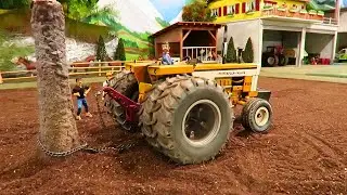 TRACTORS REMOVE A TREE on the Corleone Farm | rc vehicles