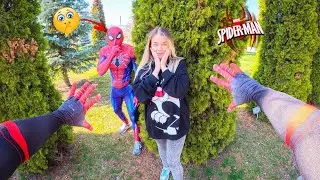 SPIDER MAN ESCAPING CRAZY NEIGHBOR GIRL WILL NOT LEAVE ME ALONE LOVE ​⁠(Spiderman Parkour pov chase)