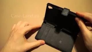 Черный чехол книжка для Sony Xperia Z1