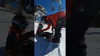 Father Son Strapping In
