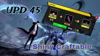 UPD 45 NEW SHINY CRAFTABLE | Soloing Level [Anime Fighters Simulator]