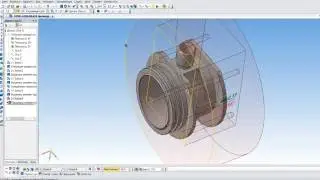 Операция вращения, вырезать вращением компас 3d