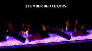 Modern Ember Skyline Wall Mount Electric Fireplace