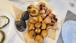 Шашлык из свиного окорока. Осенний марина: лимон, лук и помидор. Вкуснее чем в СССР. #еда #шашлык