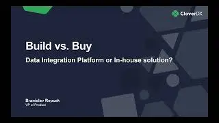 Data integration platforms - build or buy?