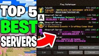 Top 5 BEST MINECRAFT SERVERS to Join in 2026 (1.21.11)